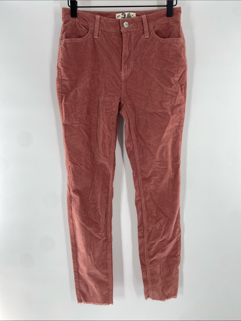 We the Free Pink Corduroy High Rise Jeans Size 26 Gently Used